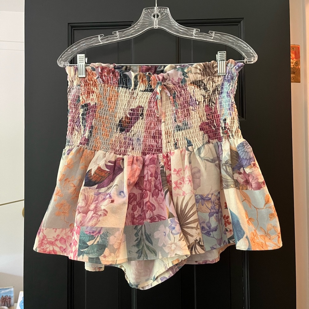 Floral patterned skort